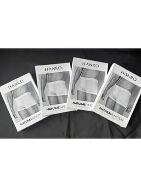 Hanro Natural Function Boxer Brief NIB Sz M | 4 pairs Black or White